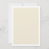 かわいい冬のクマ。オネダーランドの最初の誕生日の動物 招待状 (裏面)