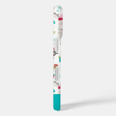 かわいい冬のクリスマスラマのパターパーソナライズされたン Case-Mate iPhoneケース (裏面 / 右)