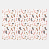 かわいい冬のクリスマス ラッピングペーパーシート (正面3)