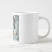 かわいい冬のクリスマス/冬雪だるま ジャンボコーヒーマグカップ (右)
