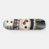 かわいい冬のクリスマス/冬雪だるま スケートボード (横)