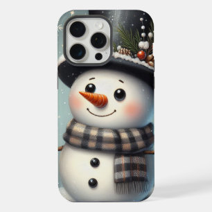 かわいい冬のクリスマス/冬雪だるま iPhone 15 PRO MAXケース