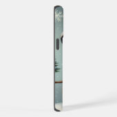 かわいい冬のクリスマス/冬雪だるま iPhoneケース (右側面)