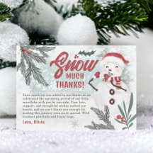 かわいい冬のグリーンパイン氷雪だるま赤ちゃんシャワー