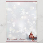 かわいい冬のコテージカスタムクリスマス (正面)