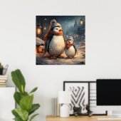 かわいい冬のシーンのポスター ポスター (ホームオフィス)