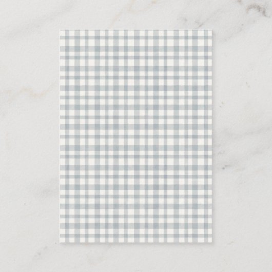 かわいい冬のセータートナカイ表示ベビーシャワー エンクロージャーカード (裏面)