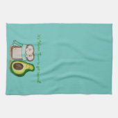 かわいい冬のテーマ皿タオル キッチンタオル (横)