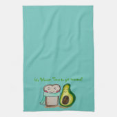 かわいい冬のテーマ皿タオル キッチンタオル (縦)