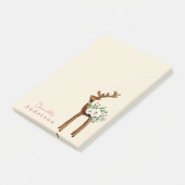 かわいい冬のトナカイミニマルヤ ポストイット (アングル)