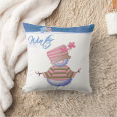 かわいい冬のブルース クッション (ブランケット)