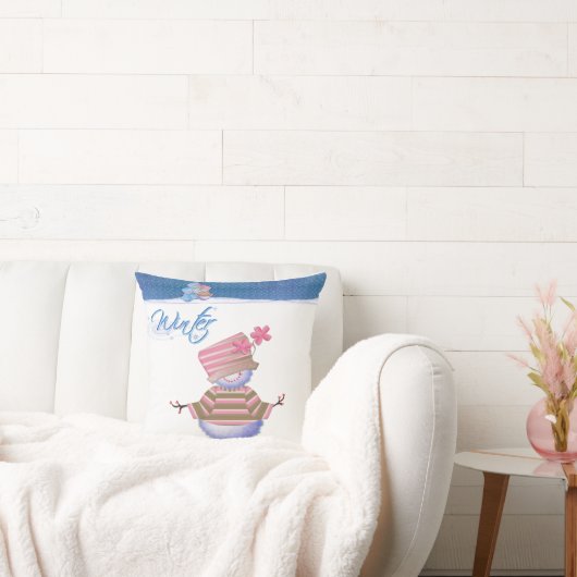 かわいい冬のブルース クッション (ソファ)