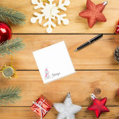 かわいい冬のプーかわいらしルとピンクの名前 ポストイット