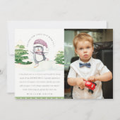 かわいい冬のペンギンの子供たちの写真 誕生日 いつでも サンキューカード (正面)