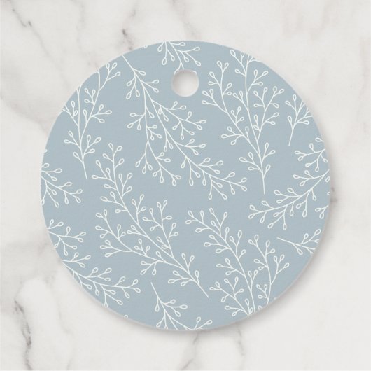 かわいい冬のペンギン家族クリスマスベビーシャワー フェイバータグ (裏面)