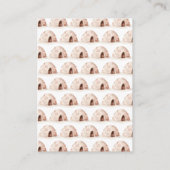 かわいい冬のペンギン赤ちゃんシャワーベビー エンクロージャーカード (裏面)