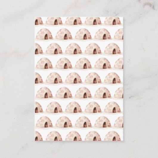 かわいい冬のペンギン赤ちゃんシャワーベビー エンクロージャーカード (裏面)