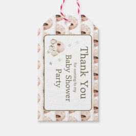 かわいい冬のペンギン赤ちゃんシャワー ギフトタグ