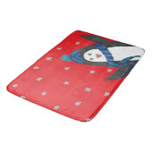 かわいい冬のペンギン バスマット (アングル)