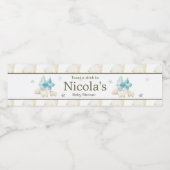 かわいい冬のホッキョクグマ赤ちゃんシャワー ペットボトルラベル (シングルラベル)