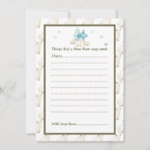 かわいい冬のホッキョクグマ赤ちゃんシャワー 招待状 (正面)