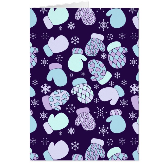 かわいい冬のミトン (正面)