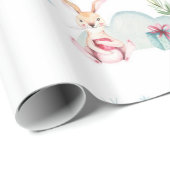 かわいい冬のワンダーランド森林動物 ラッピングペーパー (ロールコーナー)