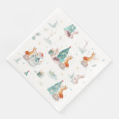 かわいい冬のワンダーランド雪だるま森林動物 (コーナー)