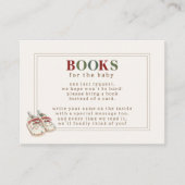 かわいい冬の休日ベビーシャワー予約リクエスト エンクロージャーカード (正面)