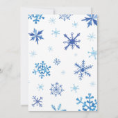 かわいい冬の動物誕生日タイムカプセルカード サンキューカード (裏面)