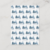 かわいい冬の北極ウルフ赤ちゃんシャワーベビー エンクロージャーカード (裏面)