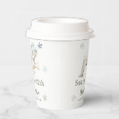 かわいい冬の北極狼の誕生日パーティー 紙コップ (右)