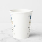 かわいい冬の北極狼の赤ちゃんシャワー 紙コップ (右)