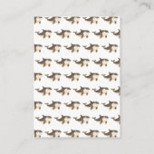 かわいい冬の北極鯨の赤ちゃんシャワーおむつラッフル エンクロージャーカード (裏面)