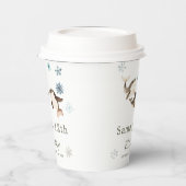 かわいい冬の北極鯨誕生会 紙コップ (左)