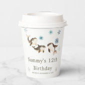 かわいい冬の北極鯨誕生会 紙コップ (裏面)