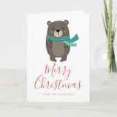 かわいい冬の友だちノンフォト シーズンカード (正面)