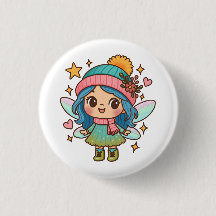 かわいい冬の妖精 かわいいパステル幻想芸術