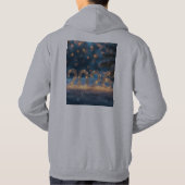 かわいい冬の幸せな新年2026年のホリデーフーディ パーカ (裏面)