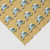 かわいい冬の愛の鳥のパタ図解入りの、写真付きのーン 薄葉紙 (詳細)