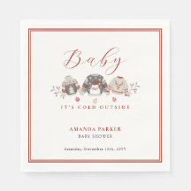 かわいい冬の服クリスマスベビーシャワー