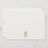 かわいい冬の森のクマ任意の年齢の子供たち ノートカード (裏面)