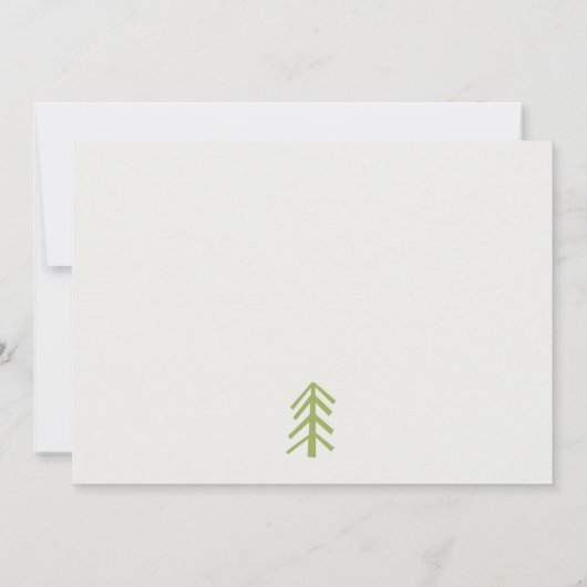 かわいい冬の森のクマ任意の年齢の子供たち ノートカード (裏面)