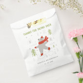 かわいい冬の森のクマ任意の年齢の子供たち フェイバーバッグ (封をした状態)