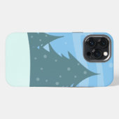 かわいい冬の背景 iPhoneケース (裏面横)