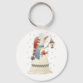 かわいい冬の角灯 キーホルダー (裏面)