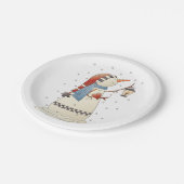 かわいい冬の角灯 ペーパープレート (アングル)