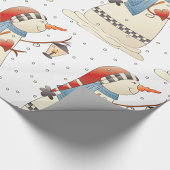 かわいい冬の角灯 ラッピングペーパー