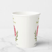 かわいい冬の赤い緑の醜いセーター赤ちゃんシャワー 紙コップ (右)