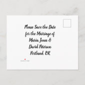 かわいい冬の雪だるまとレッドスカーフとブラックトップハット 案内ポストカード (裏面)